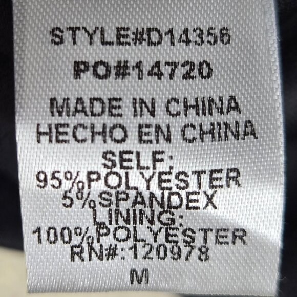 Entro Size Medium Black Swing Dress Multiple Colored Stripes Halter Neck Slvless - Picture 9 of 11